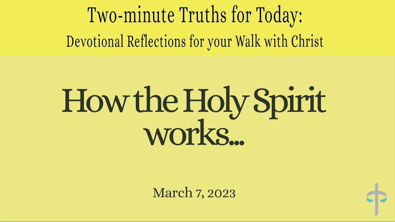 How the Holy Spirit works... (Voice only / no music)