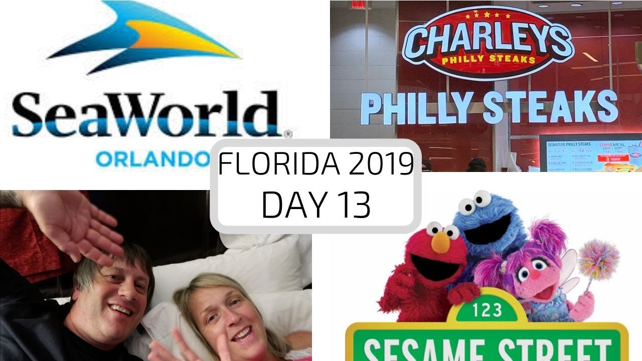 Florida 2019 - SESAME STREET LAND - COOKIE MONSTER -  SEAWORLD - CHARLEYS PHILLY STEAKS