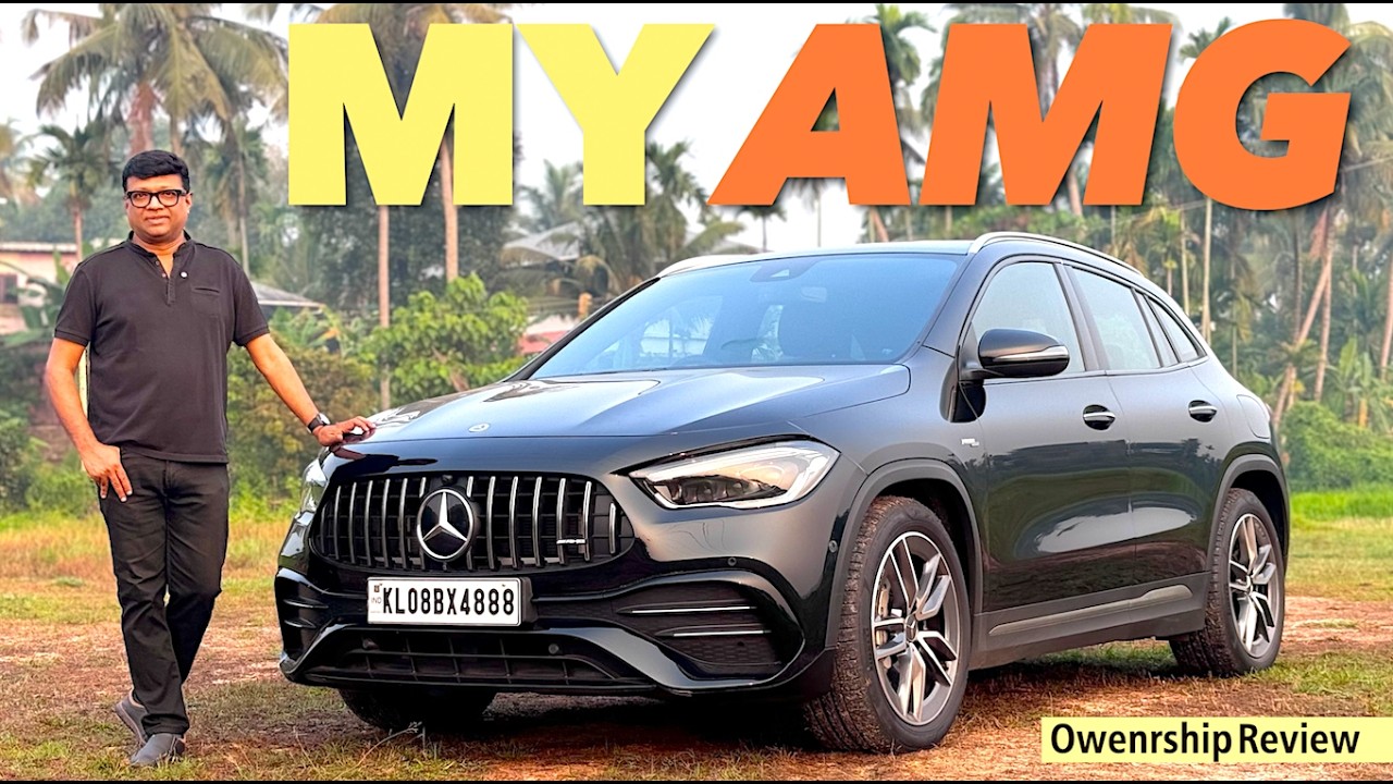306 Bhp,2L twin scroll Turbo Petrol Engine,0-100 in 5 Secs-എന്റെ പുതിയ Benz GLA35 AMG അടുത്തു കാണാം