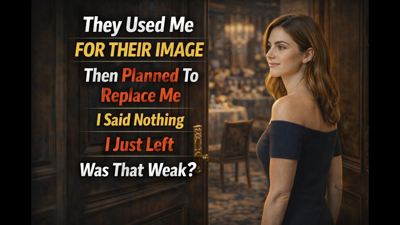 They used me for their image. I said nothing. I just left—and their biggest investor left with me.