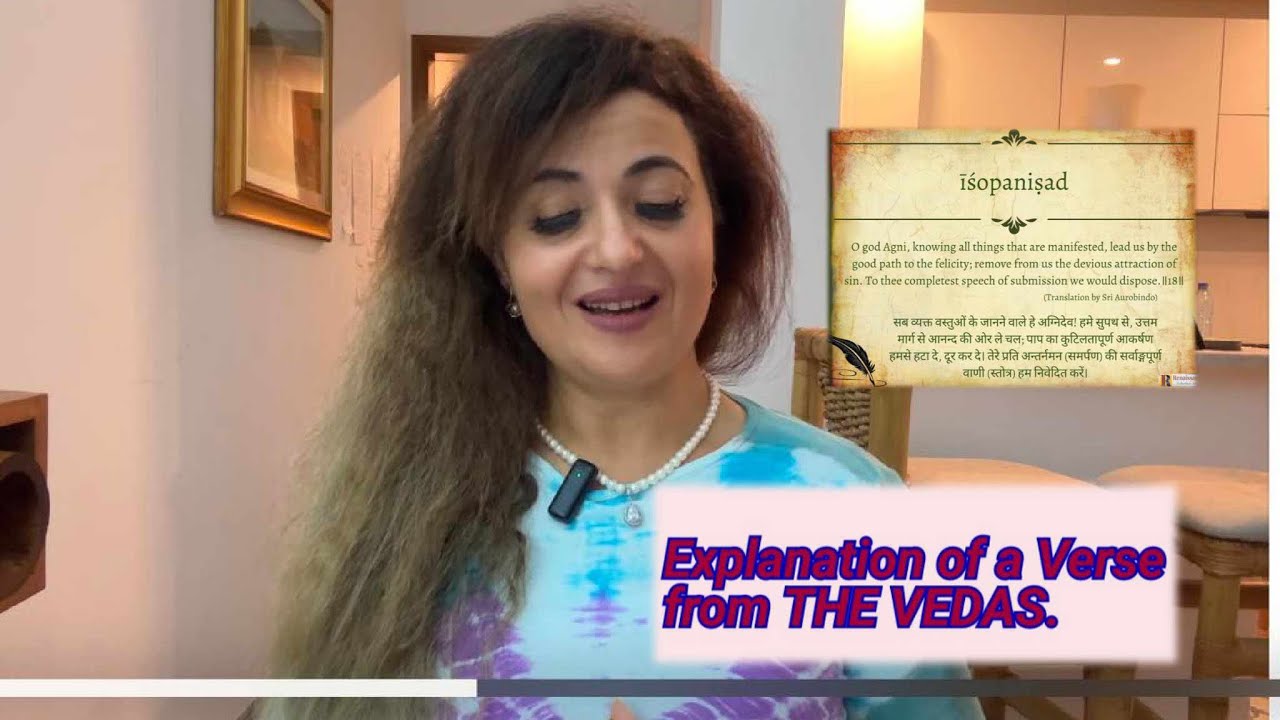 The first mantra in Rig Vedas (Hinduism Holy Book). Explained by Dr. Afaf Mougou #sanskrit #vedas