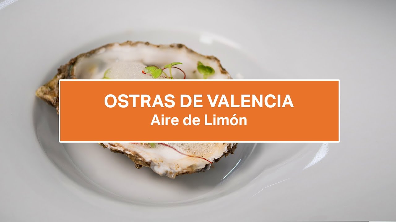 Ostras con aire de limón