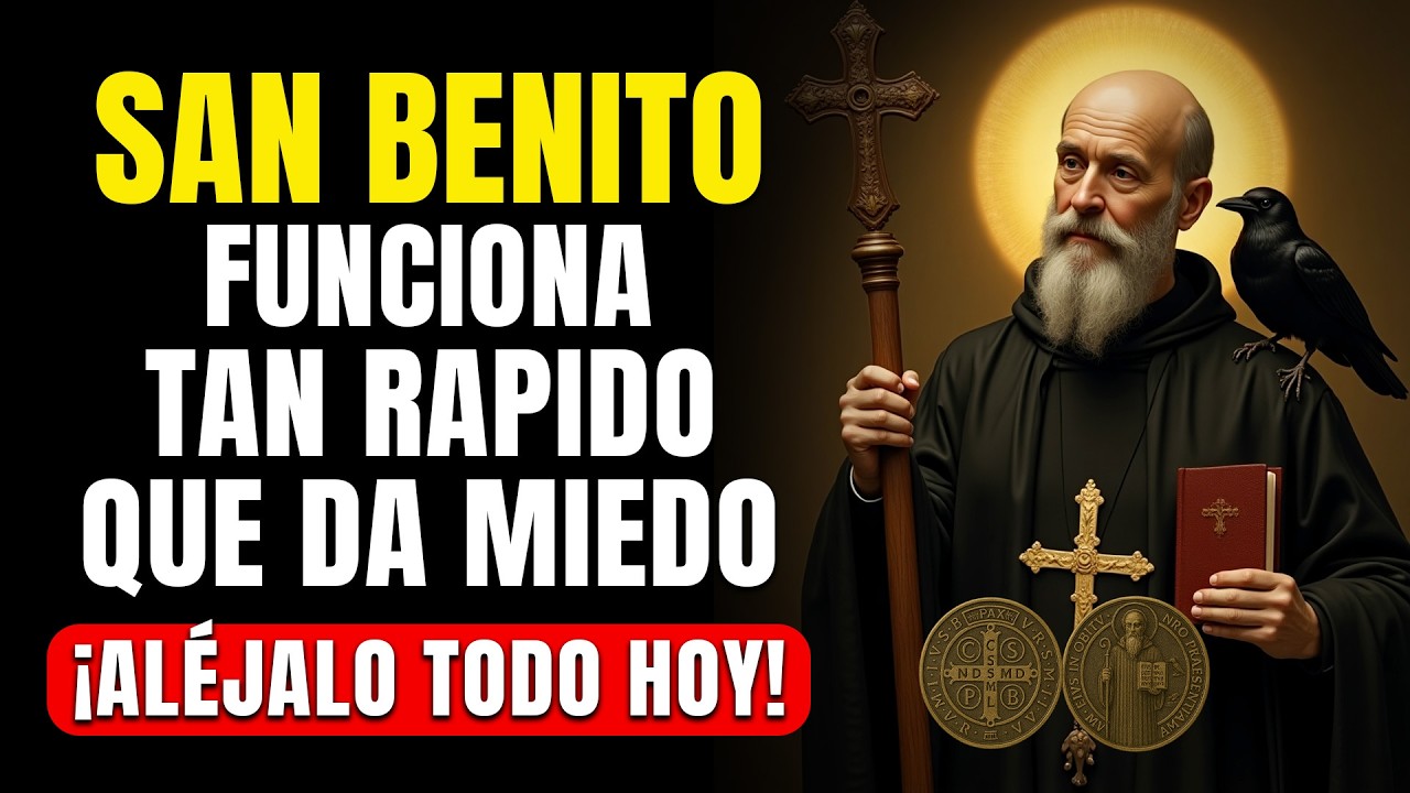 ORACION a SAN BENITO ✝️ para ALEJAR MALAS PERSONAS, ENVIDIAS, HECHICERIAS y TRAICIONES 🙏