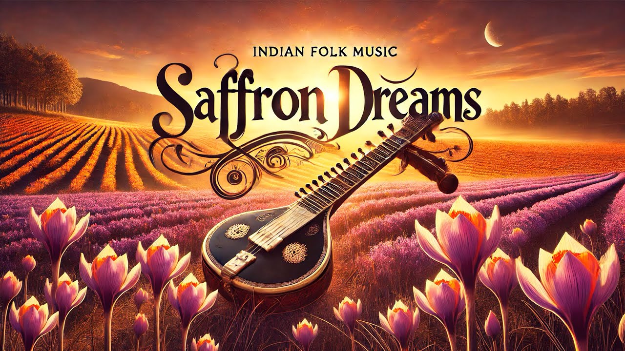 Indian folk music. Indian flute. Meditation music. Saffron Dreams. Instrumental music.