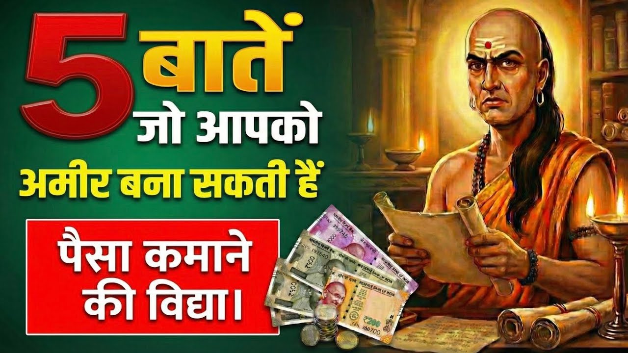 अगर ये 5 चाणक्य नियम समझ लिए तो धन और सफलता पीछे-पीछे आएँगे 5 Chanakya Rules That Build Wealth |