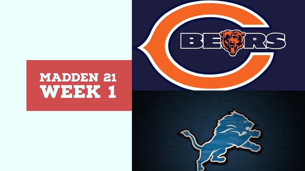 Madden 21 - Week 01 - Chicago Bears vs Detroit Lions - Simulation Nation