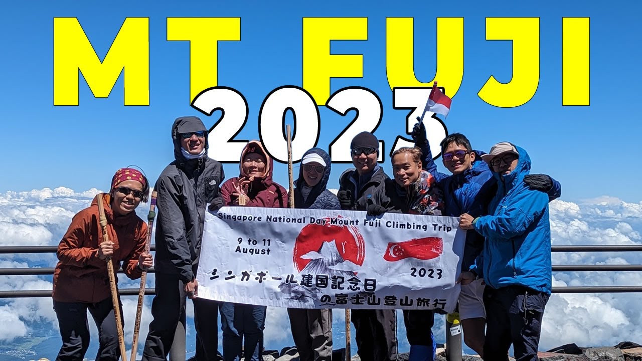 Climbing Mount Fuji with 7 Friends 2023 (On SG National Day)