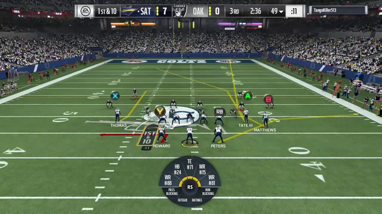 Madden NFL 17 Jordan Howard Beast mode Stiff arm for a TD