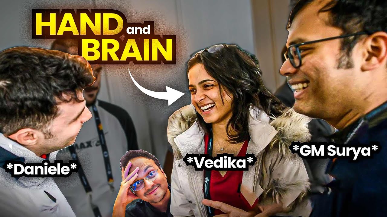 When Vedika Gujrathi plays the role of GOD | Hand and Brain with GMs Vocaturo and Ganguly