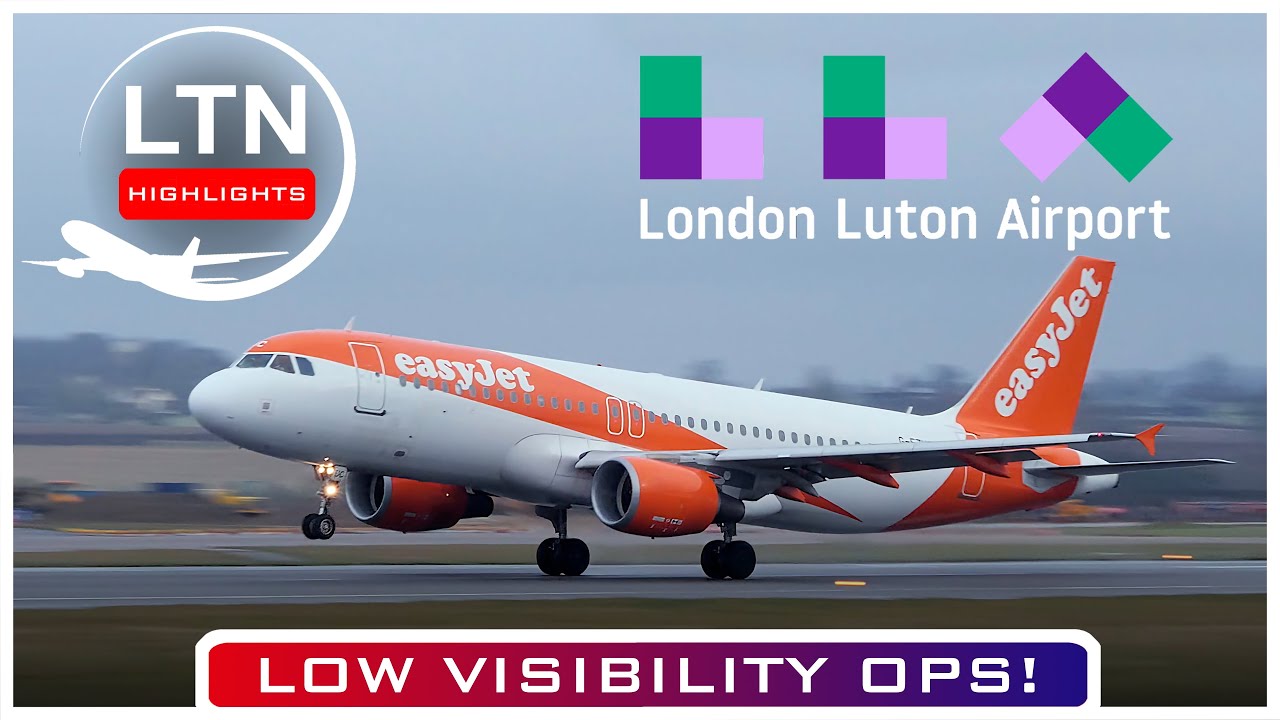 ✈️ PLANE SPOTTING HIGHLIGHTS | FOG AT LUTON AIRPORT