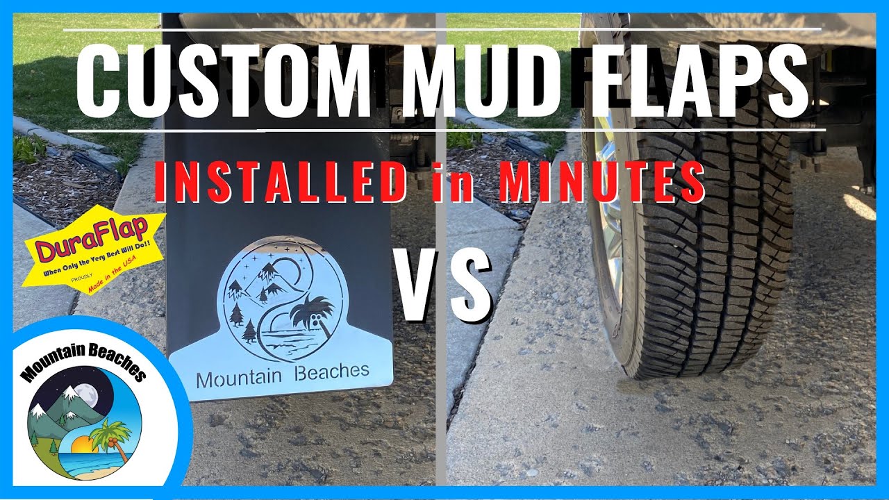 How To Install DuraFlap CUSTOM Mud Flaps on Ford F-350  | RV Living