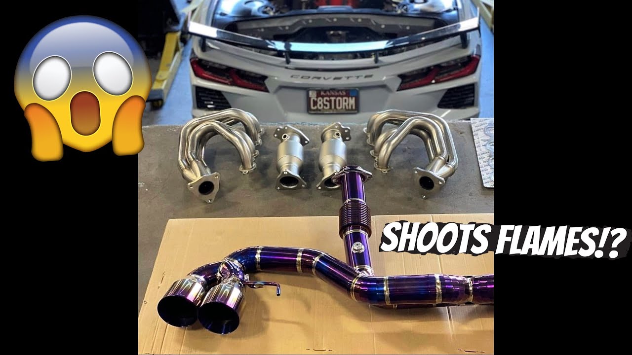 Loudest C8 Corvette in the World!? Titanium exhaust + Kooks Headers + Sport Cats = CRAZY LOUD