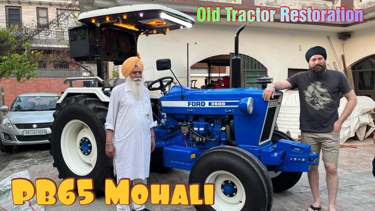 Mohali ਦਾ ਸਭ ਤੋਂ ਸੋਹਣਾ Ford 3600 Tractor | Tractor Modification | Fat Tyres Rim | Modify Fiber hood