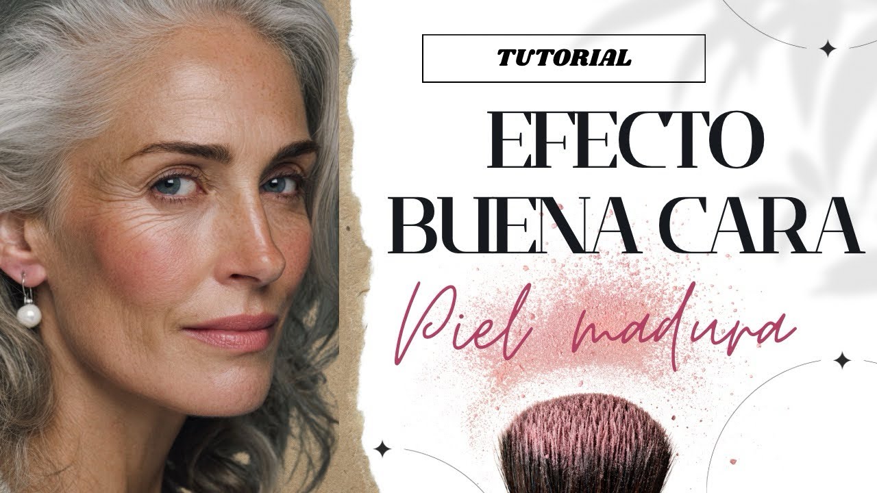 MAQUILLAJE EFECTO BUENA CARA para PIEL MADURA (tutorial f&aacute;cil+piel luminosa) 
