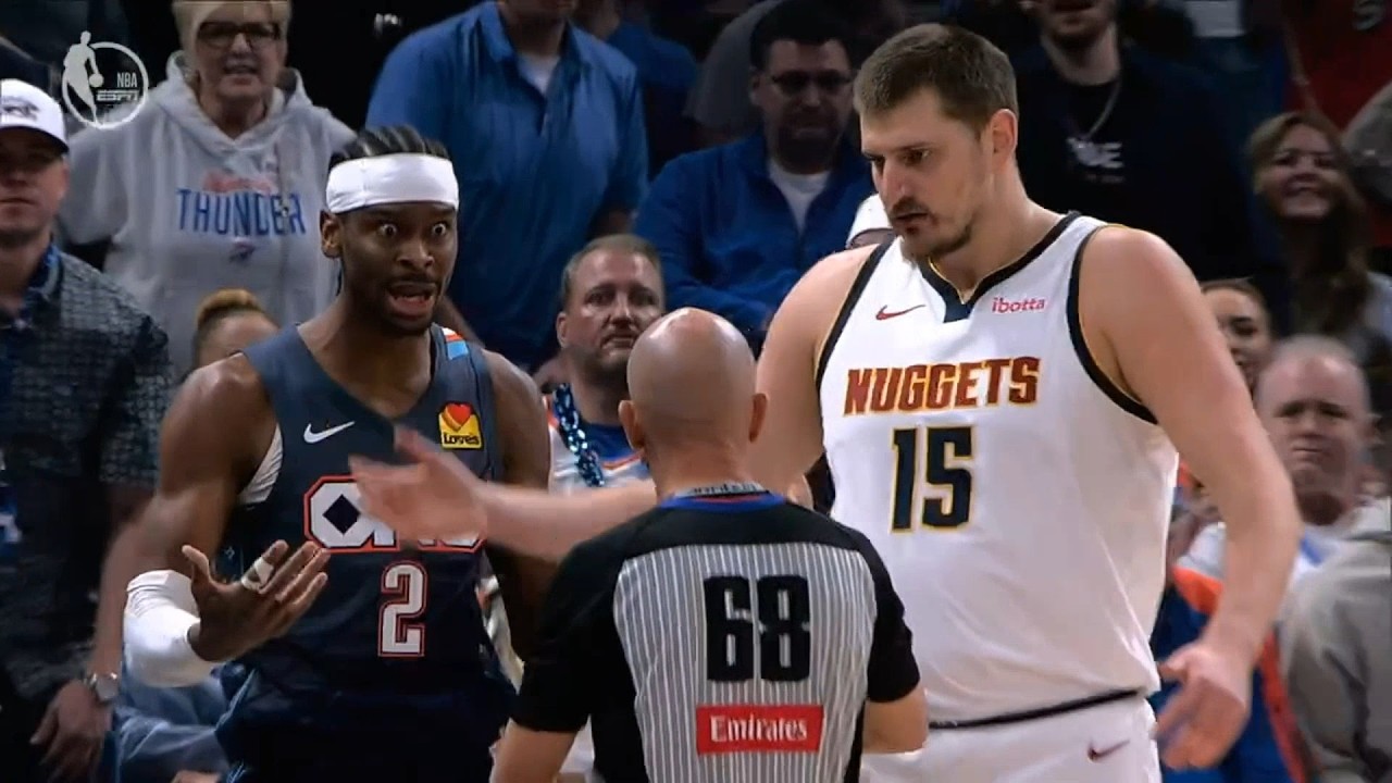 SGA gets tech for throwing ball at Nikola Jokic after shoving Hartenstein