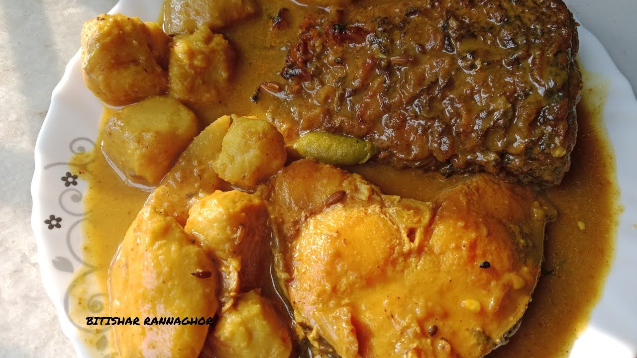 #ভোটকচু দিয়ে রুই মাছের ঝোল #Votkochu diye rui macher jhol 