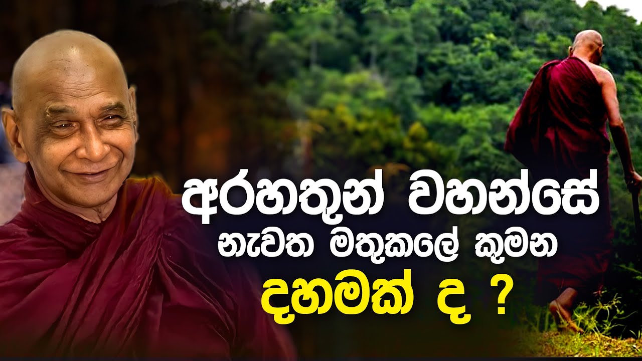 අරහතුන් වහන්සේ නැවත මතුකලේ කුමන දහමක්ද ?