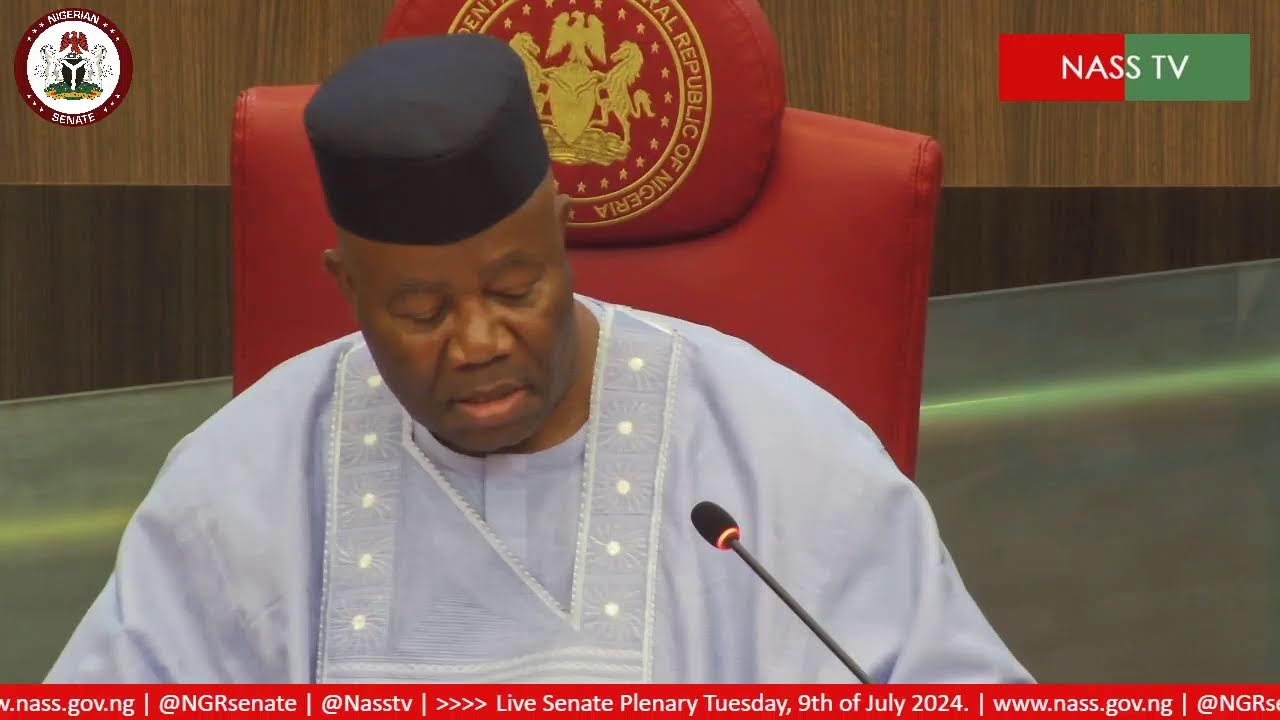 LIVE SENATE PLENARY TUESDAY 9TH OF JULY, 2024