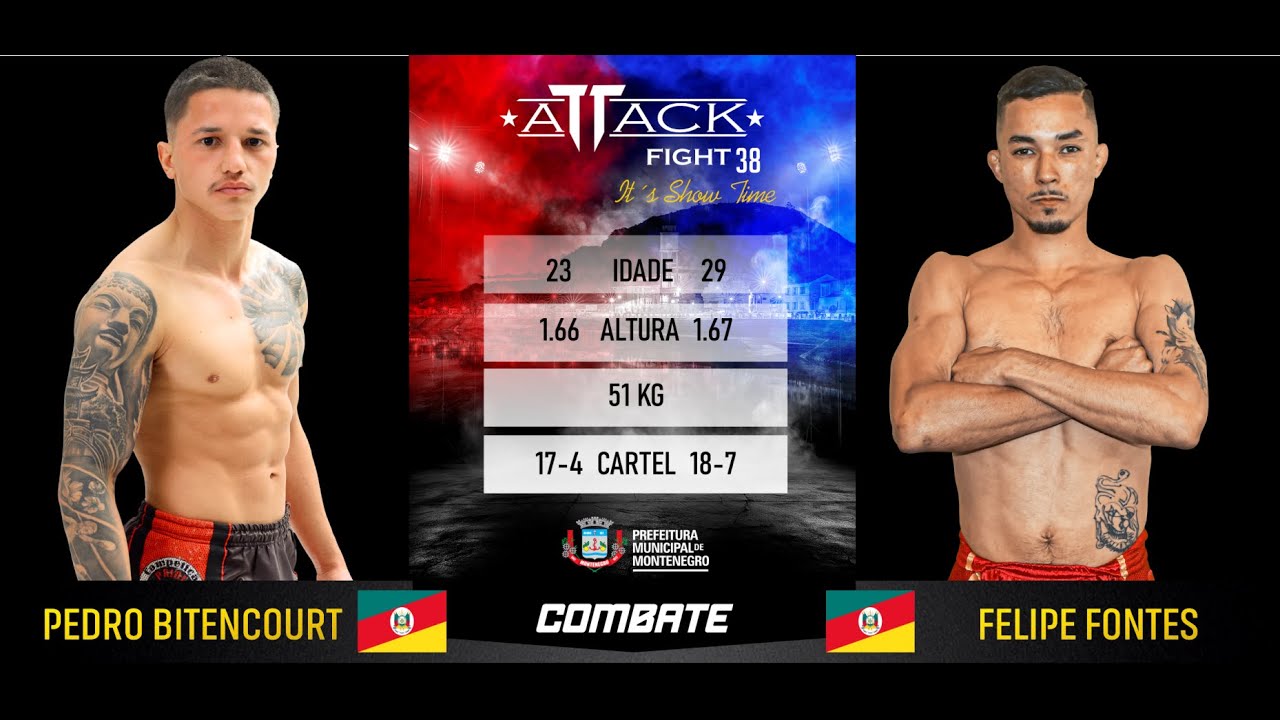 ATTACK FIGHT 38 - PEDRO BITENCOURT VS FELIPE FONTES 51KG