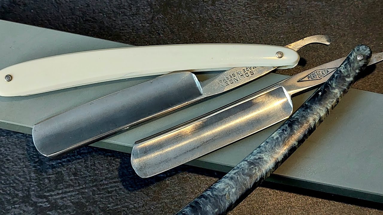 Одна старинная немецкая история. Бритьё опасными бритвами Perfekta Solingen и Elixio Solingen.