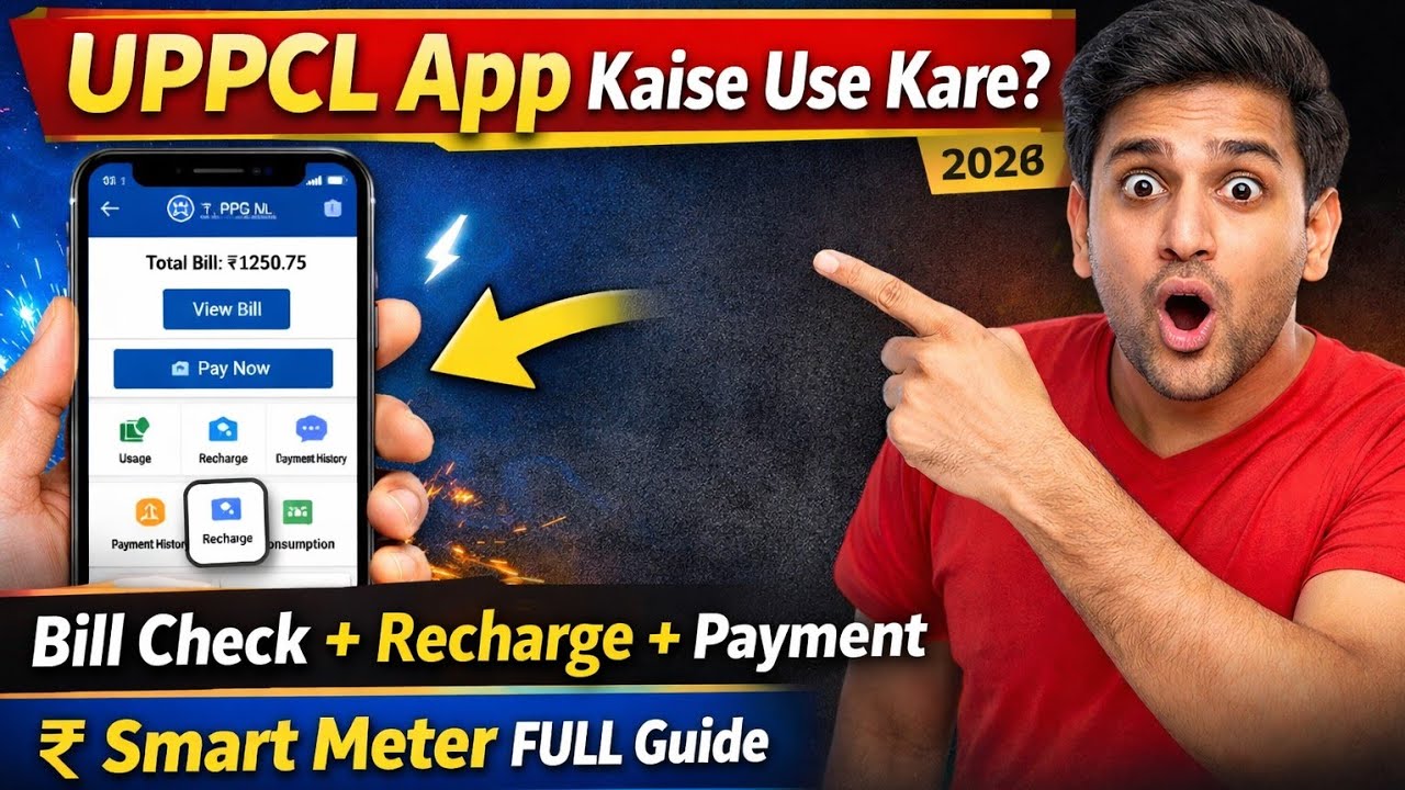 UPPCL Smart App Kaise Use Kare | Smart Meter Bill Check & Payment Full Tutorial Hindi