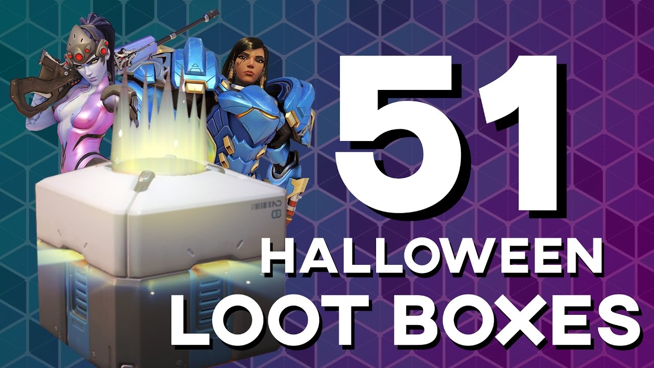 51 HALLOWEEN lootbox Overwatch Unboxing