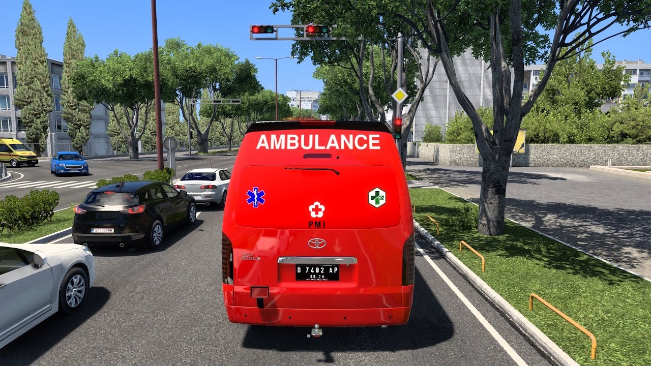 Toyota Hiace Ambulance | Euro Truck Simulator 2 | ETS2 1.55 Bus mods