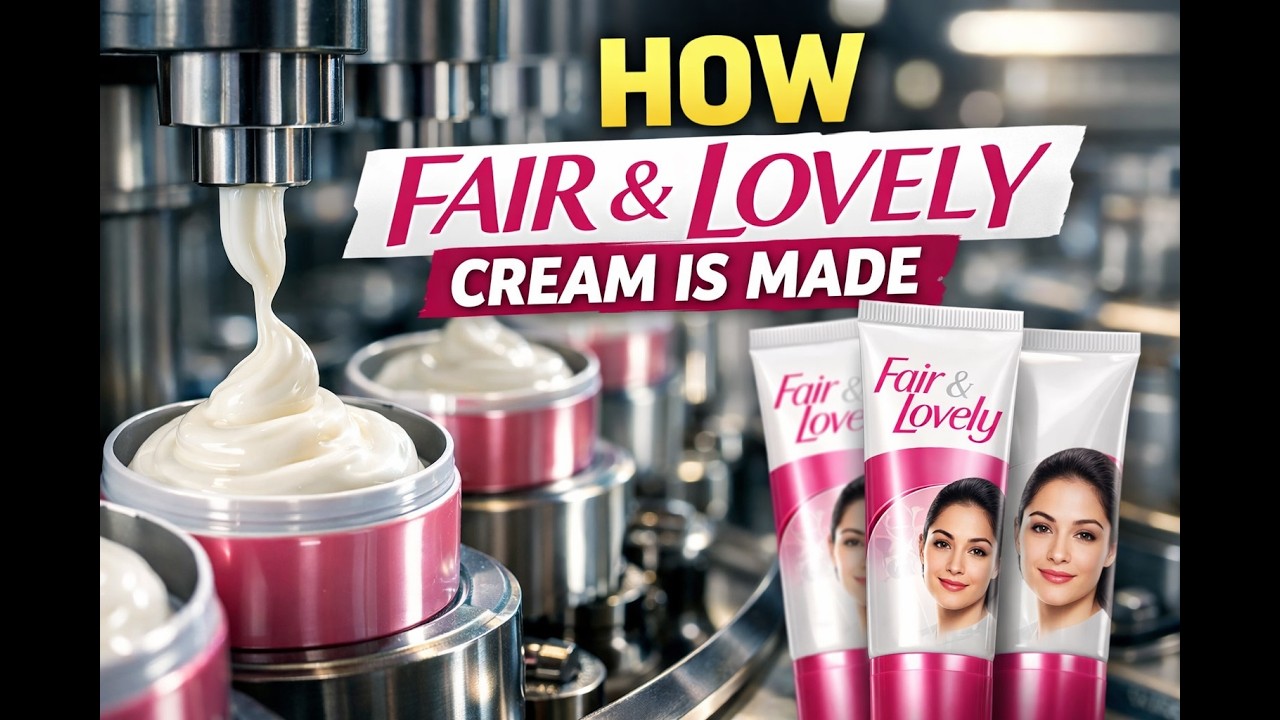 How Fair & Lovely Cream Is Really Made | Full Factory Process