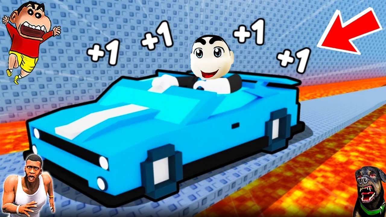 SHINCHAN NOOB vs PRO vs HACKER in SPEED SUPERCAR ESCAPE ROBLOX with FRANKLIN & CHOP | DREAM SQUAD