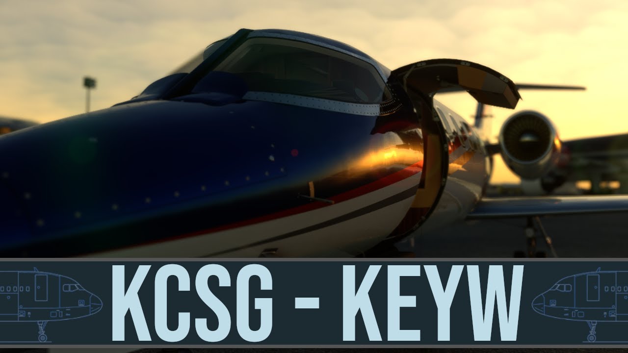 🔴 KCSG to KEYW: Mastering the Flysimware LearJet 35A - A Learning Flight Over Diverse Terrain!