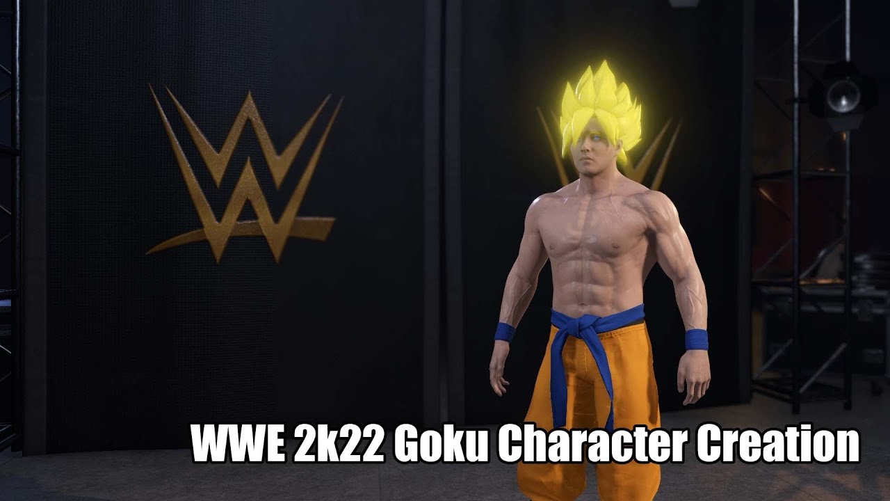 WWE 2k22 Goku Character Creation (Hindi)