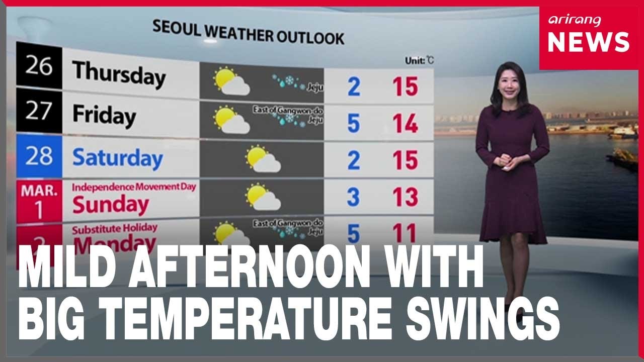 [Weather] Mild afternoon with big temperature swings