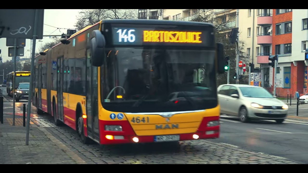 Poland, Wrocław, bus 146 ride form Dworzec Główny (Dworcowa) to Urząd Wojewódzki