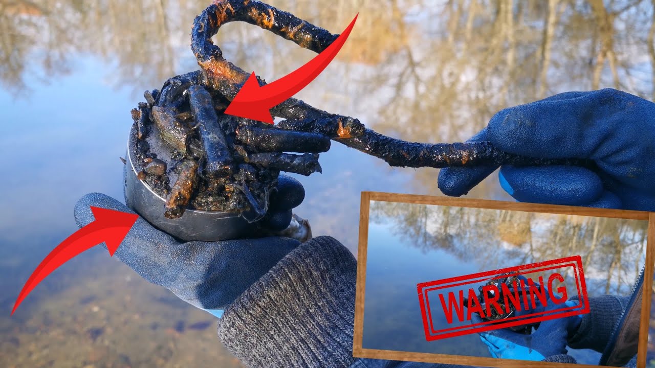 MAGNETFISCHEN vor ALTER KIRCHE - FLEISCHERMESSER und PATRONEN gefunden!