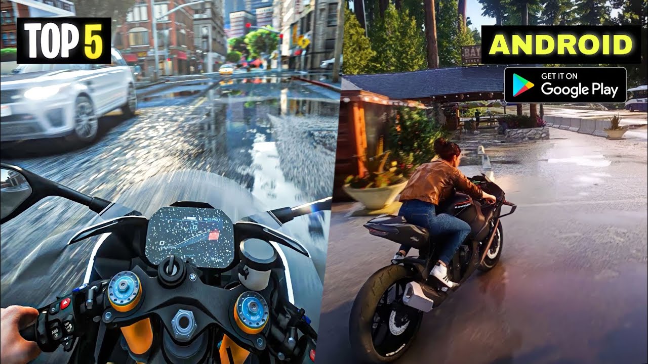 TOP 5 REALISTIC BIKE GAMES FOR ANDROID || BEST HIGH GRAPHICS OFFLINE GAMES FOR ANDROID