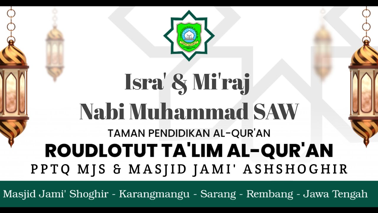 { LIVE ) Rojabiyyah TPQ.RTQ,PPTQ MJS, DAN MASJID JAMI'USSOGHIR