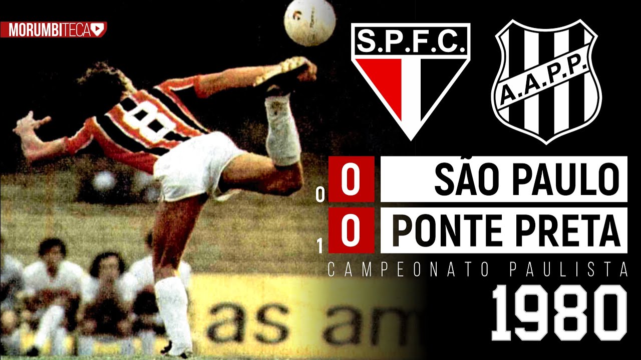 São Paulo (0) 0x1 (0) Ponte Preta - 1980  - 🏆 TÍTULO DO 2º TURNO!! A MÁQUINA GARANTIDA NA FINAL!🔴⚪⚫