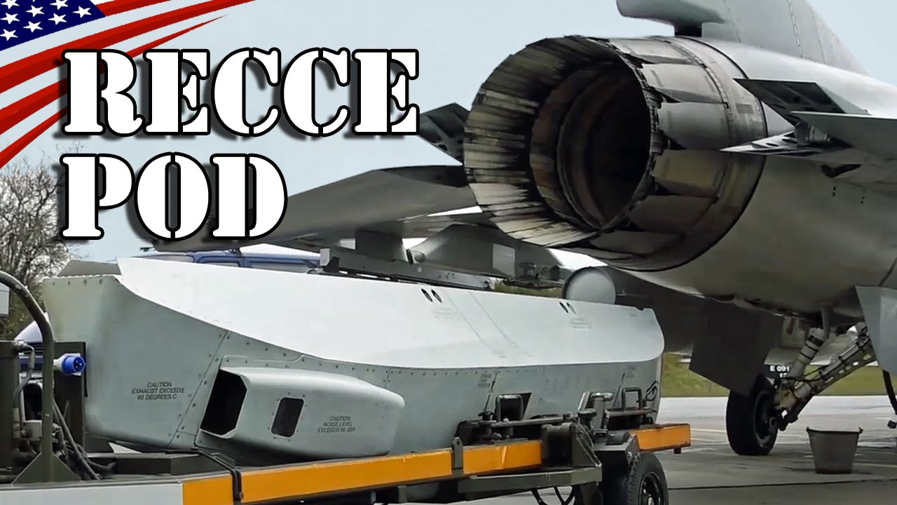 Recce Pod Mounting on F-16 Fighter Jet : Modular Reconnaissance Pod (MRP) - F-16戦闘機の偵察ポッド取り付け作業