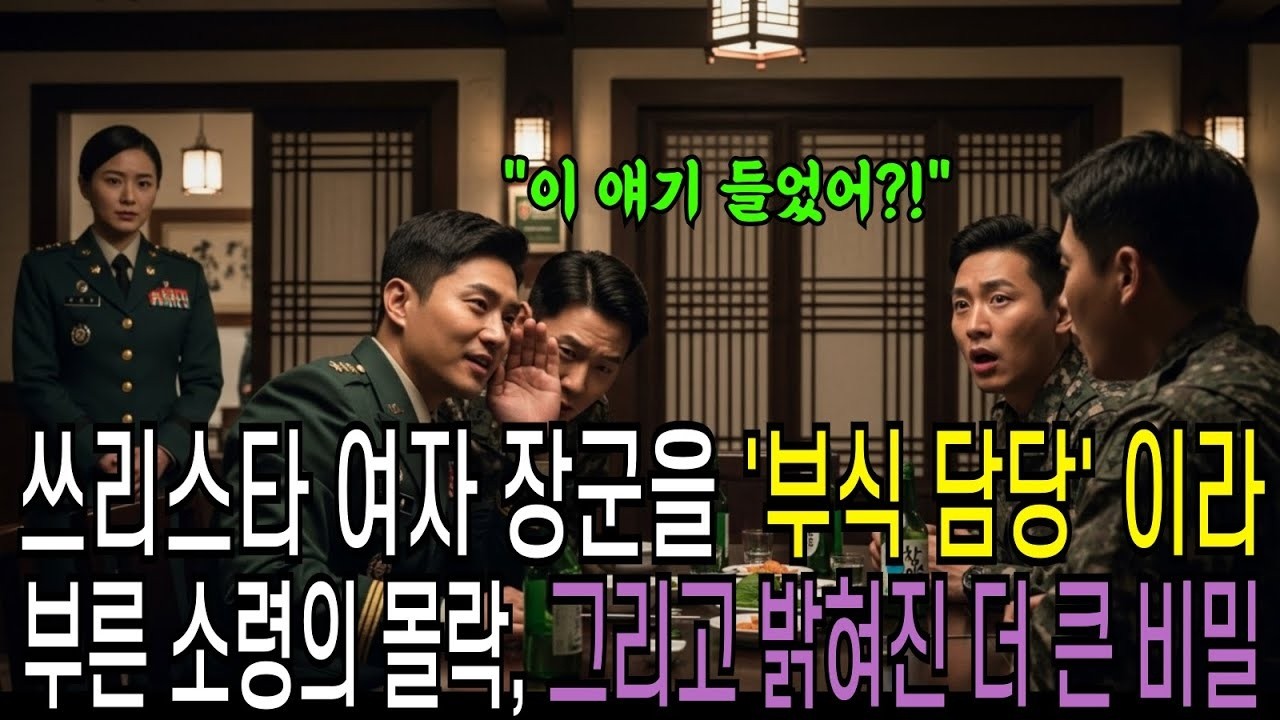 리스타 여자 장군을 ‘부식 담당’이라 부른 소령의 몰락, 그리고 밝혀진 더 큰 비밀