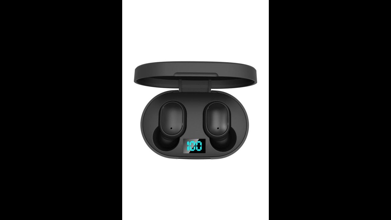 E6S TWS Bluetooth 5.0 Kablosuz Kulaklık Çift Mikrofonlu Powerbank Kutulu + Dijital Ekranlı