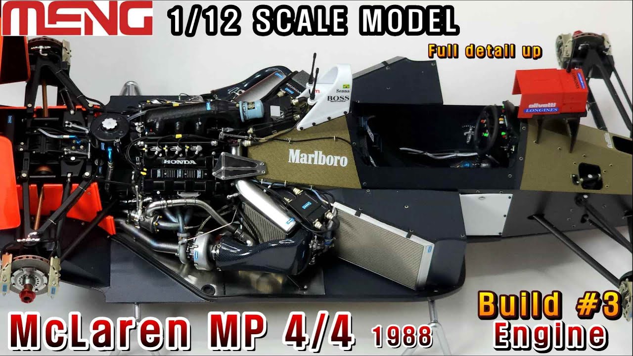 [MENG] 1/12 ScaleModel McLaren MP4/4 1988 Build #3