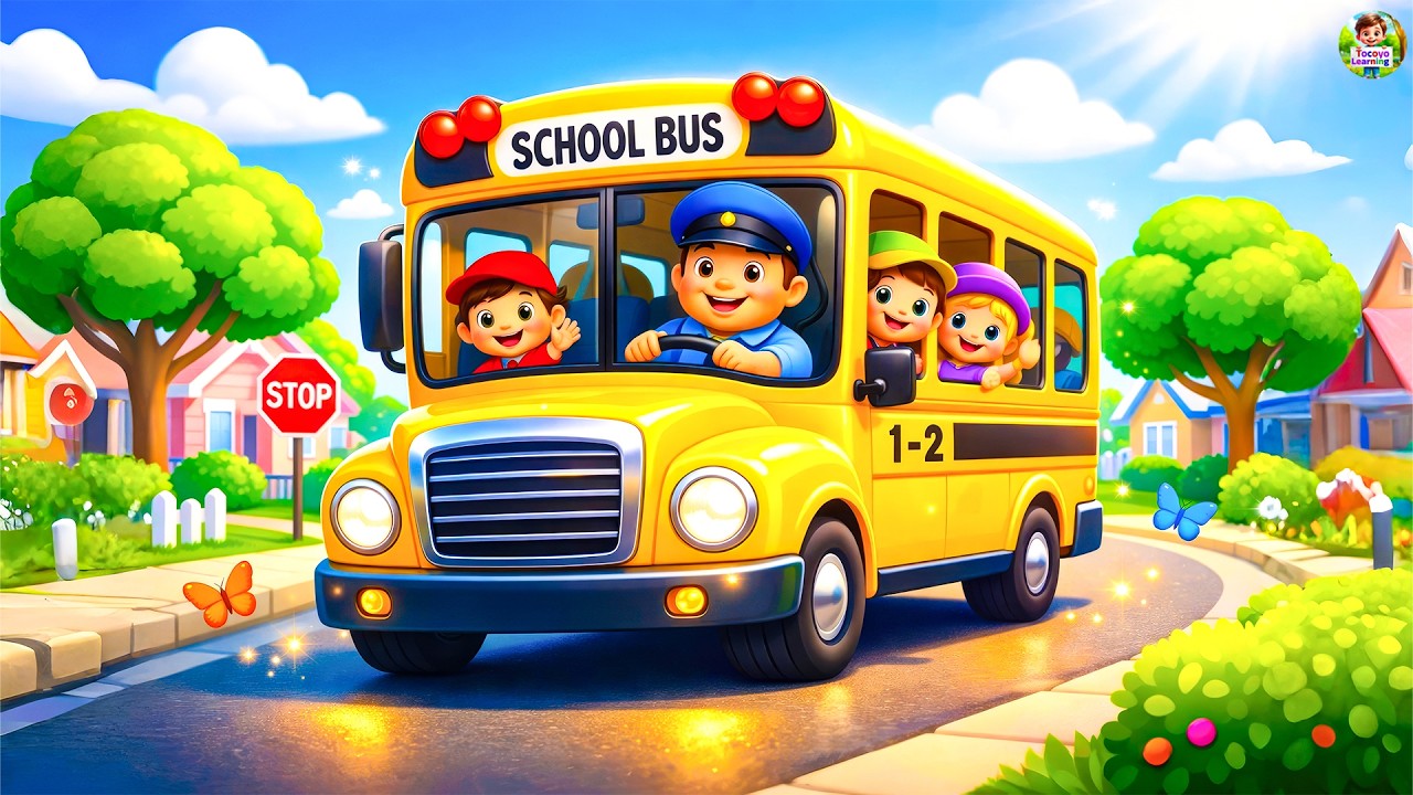 Wheels on the Birthday Bus 🥳, Kids Rhymes, Wheels On The Bus Songs | Nursery Rhymes | #kidssongs