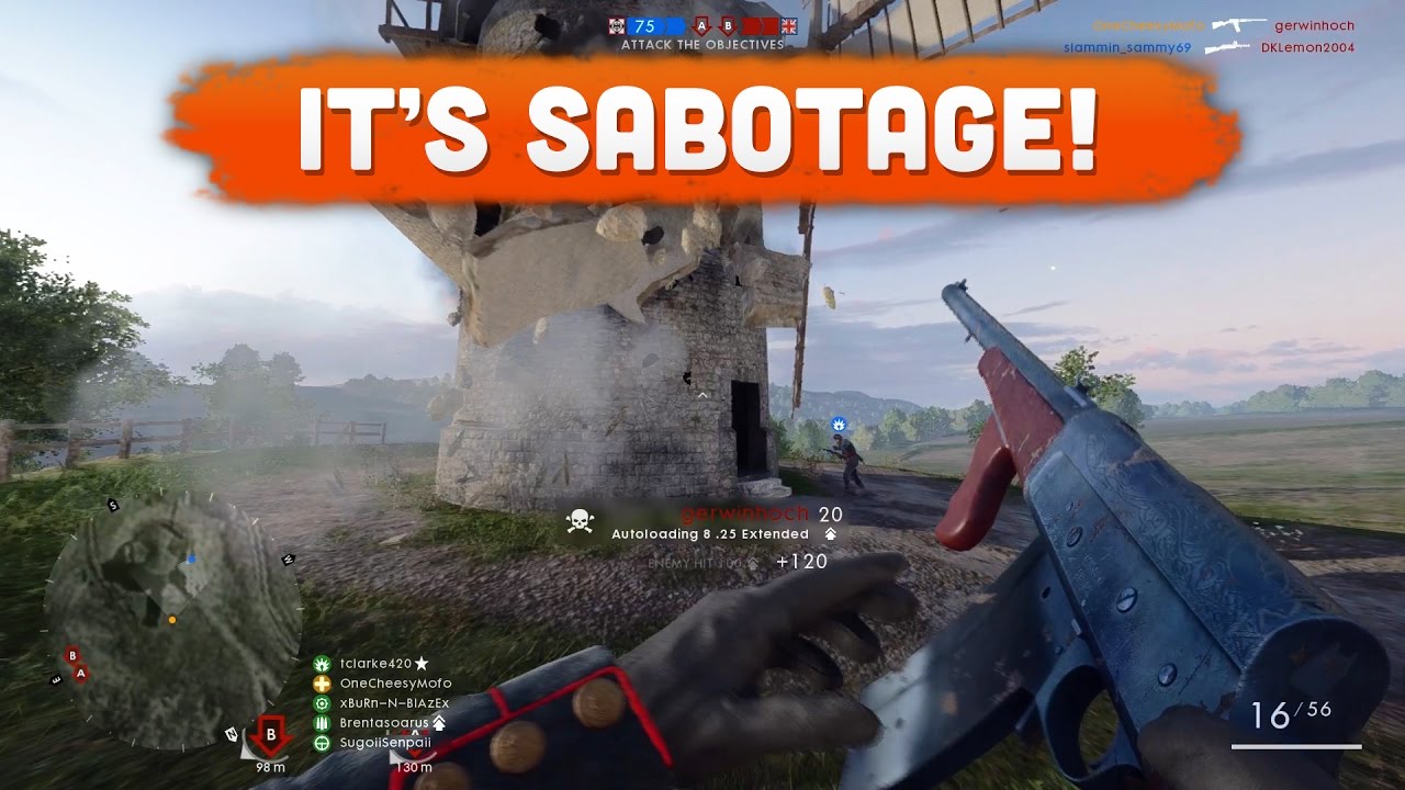 ЭТО САБОТАЖ! — Battlefield 1 | Путь к максимальному рангу #45 (сетевая игра)