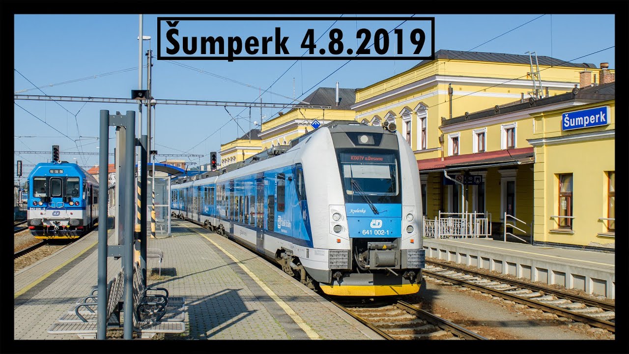 Vlaky Šumperk 4.8.2019