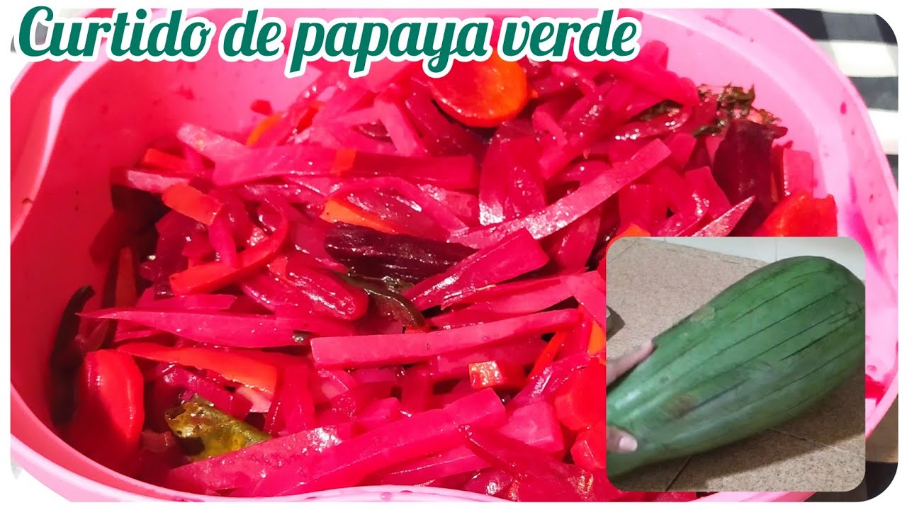 CURTIDO DE PAPAYA VERDE