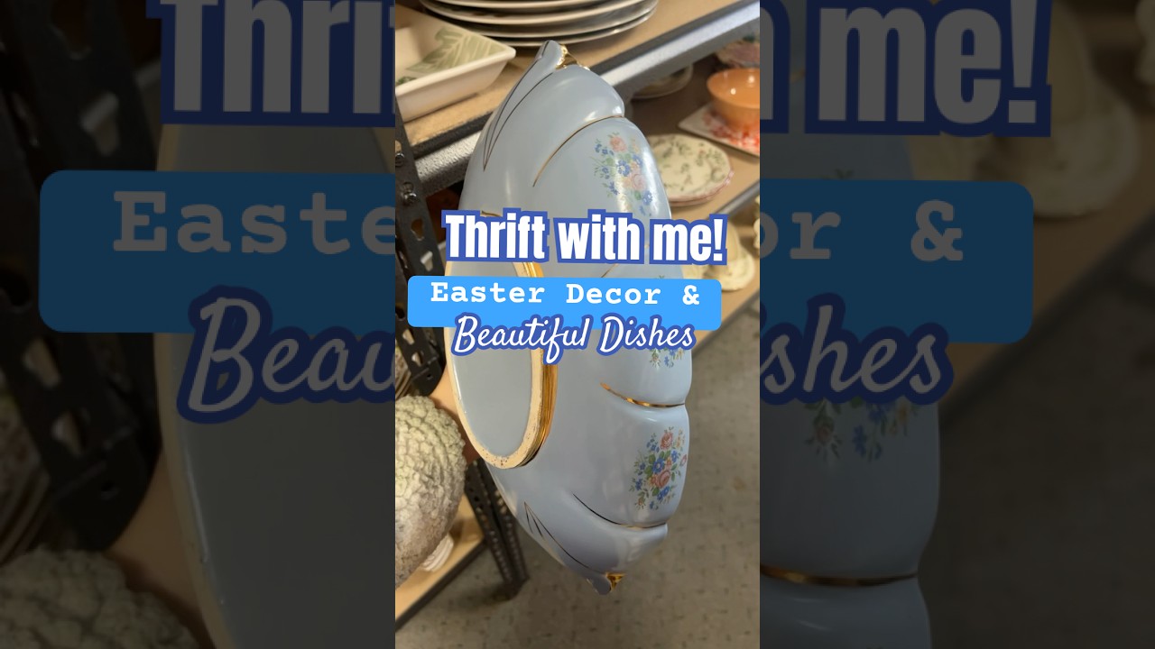 Thrift Easter decor with me! #thriftwithme #thrifthaul #thrifted #vintage #homedecor #thriftstore