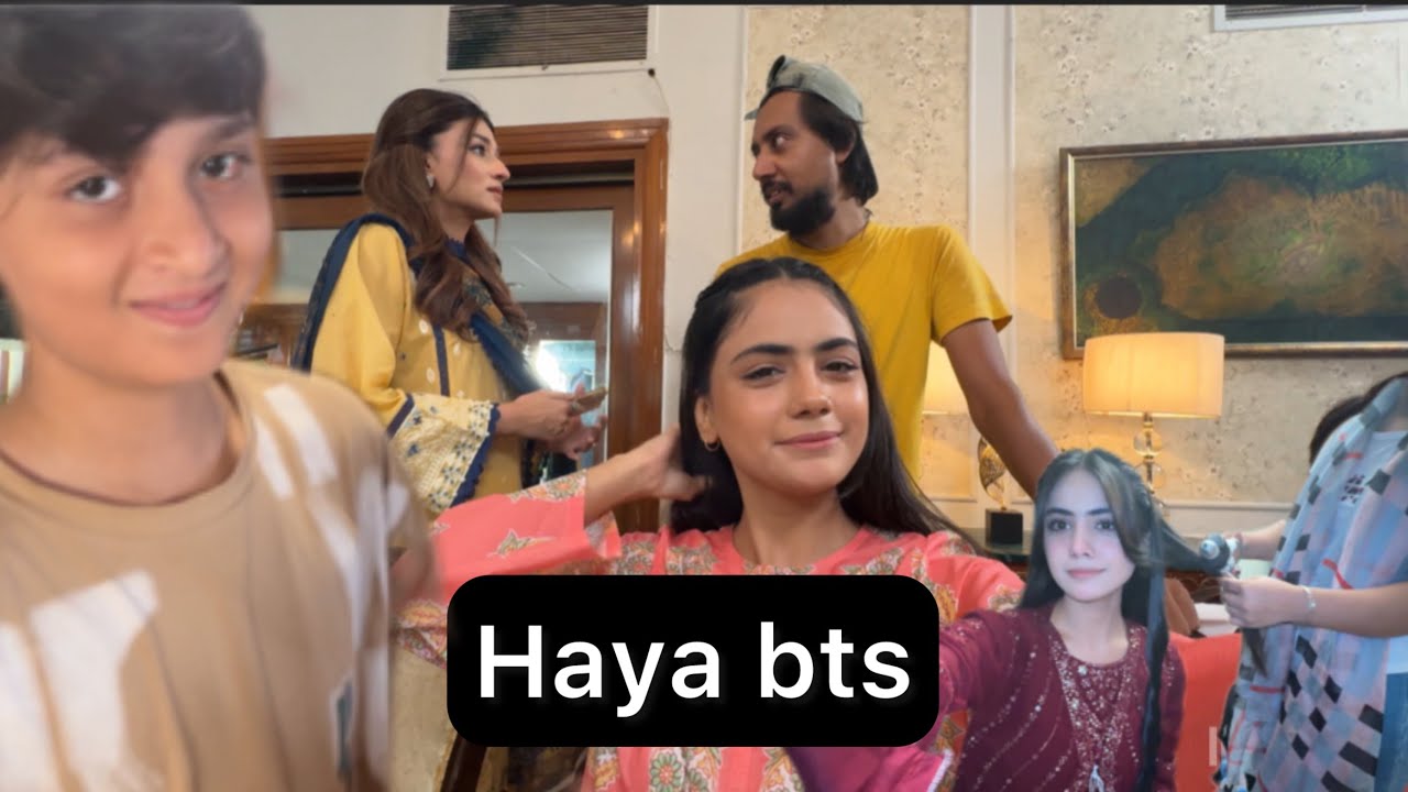 Behind the scenes from the set of haya ♥️
