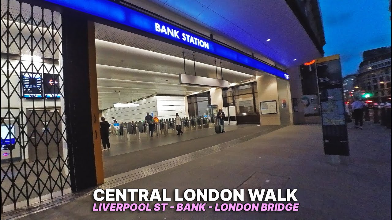 London Financial District After-Work Walk: Liverpool Street Station to London Bridge | City Vibes 🌇