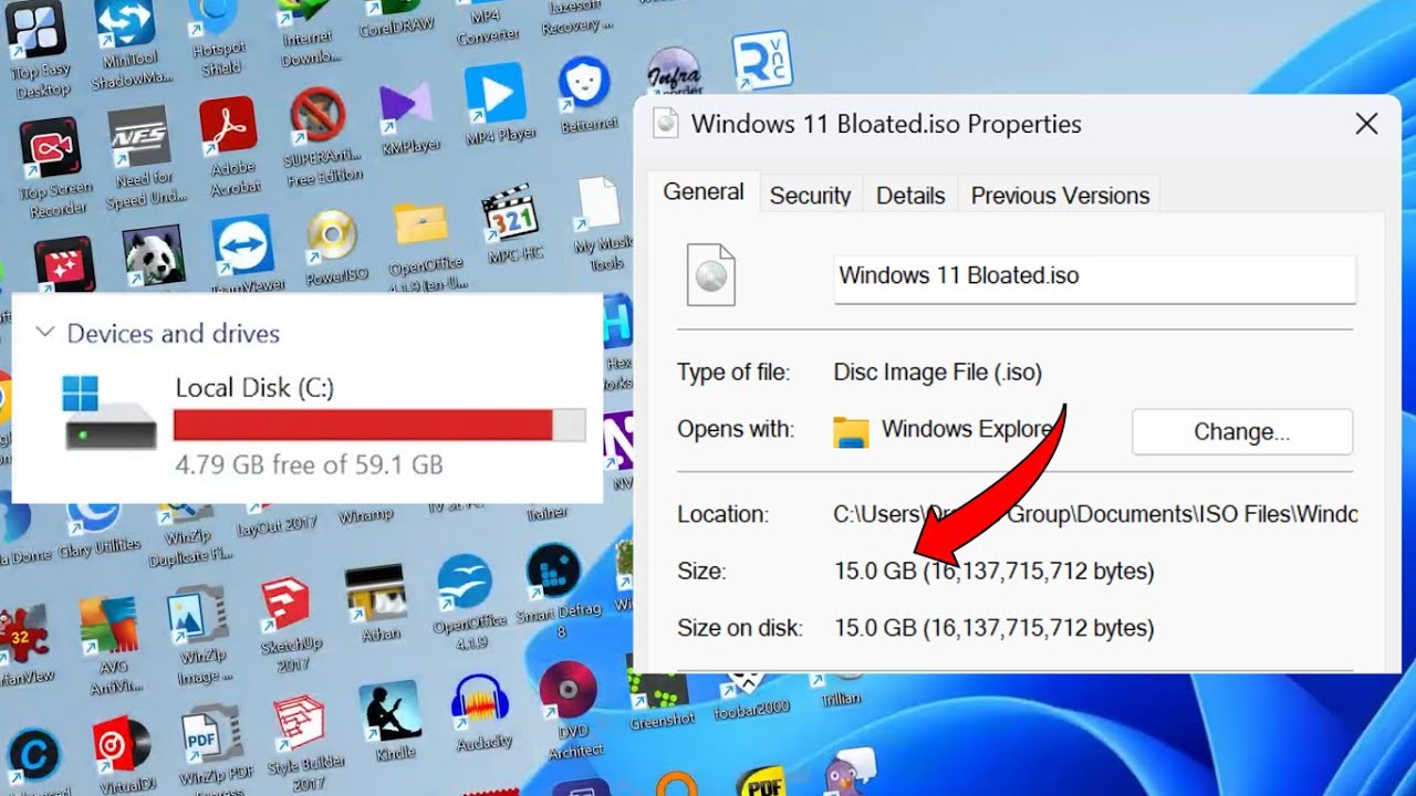 РАЗДУВАНИЕ Windows 11 — создание САМОГО БОЛЬШОГО образа ISO Windows 11!