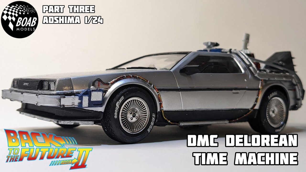 Building the DeLorean Time Machine - Part 2 - Back to the Future II - Aoshima 1/24 - Hover mode!